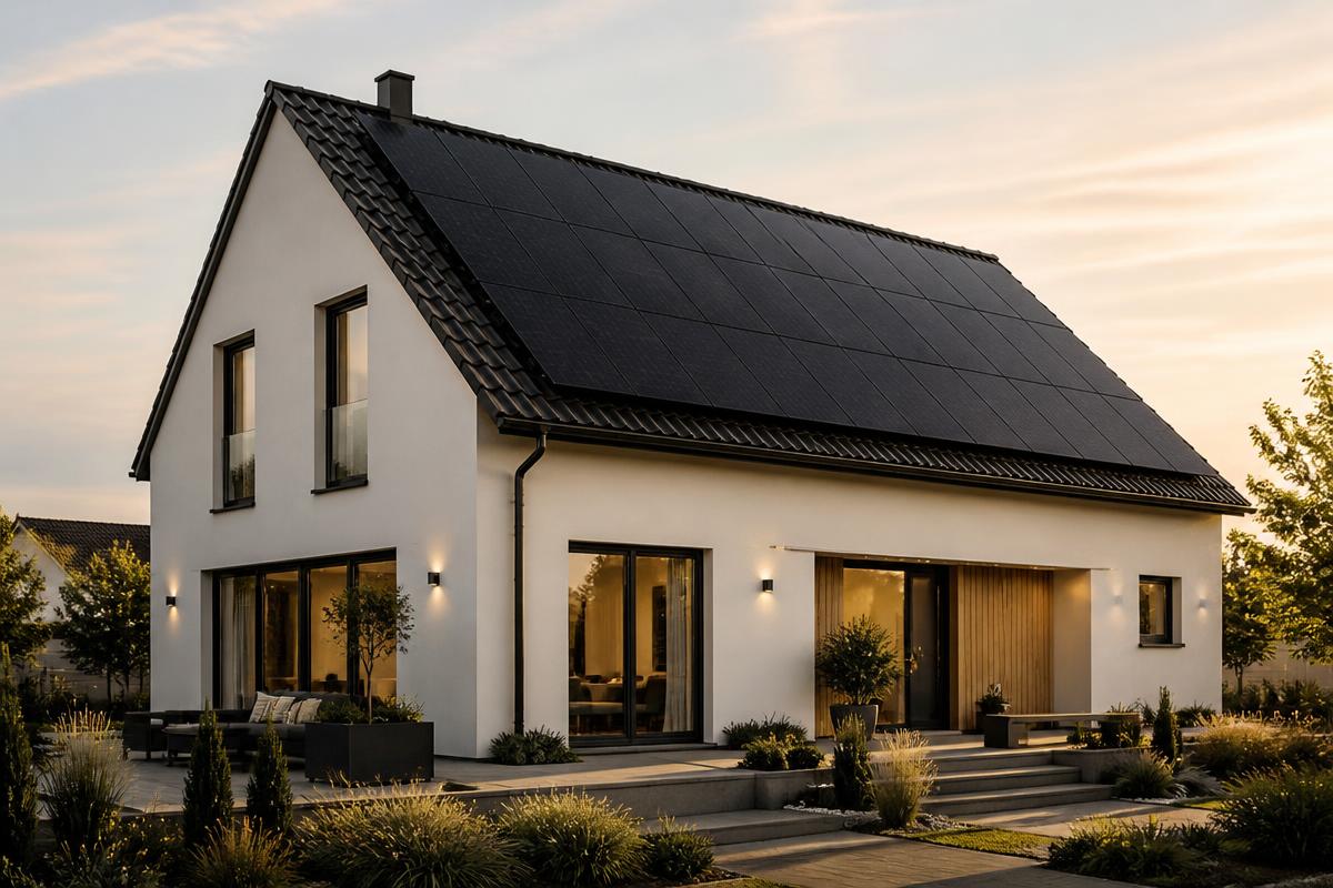 Einfamilienhaus mit COPPEN-Solardach